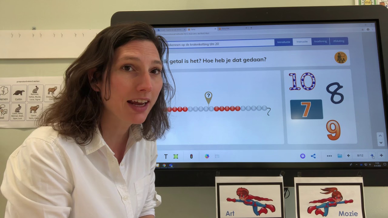 Instructie rekenen GDW Vos, kralenketting t/m 20