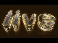 Glass and Gold logo  -  Cinema 4D Tutorial