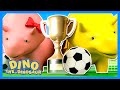 ⚽Dino the Dinosaur Plays Football | 🏆Special FIFA WORLD CUP 2022 |  Best Soccer Episodes