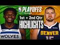 Timberwolves vs Nuggets FIRST HALF Highlights | Apr 25, 2026 | NBA playoffs Game 4