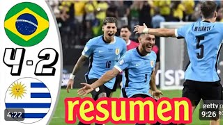 Brazil vs Uruguay 2-4 full match highlights.2024 Copa America 🏆🍿 #play #football #best #viral #footb
