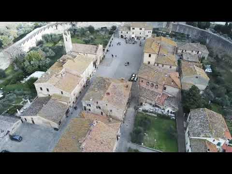Monteriggioni, Italy【Drone Tour】4K