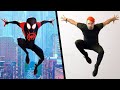 Stunts from spiderman across the spiderverse in real life