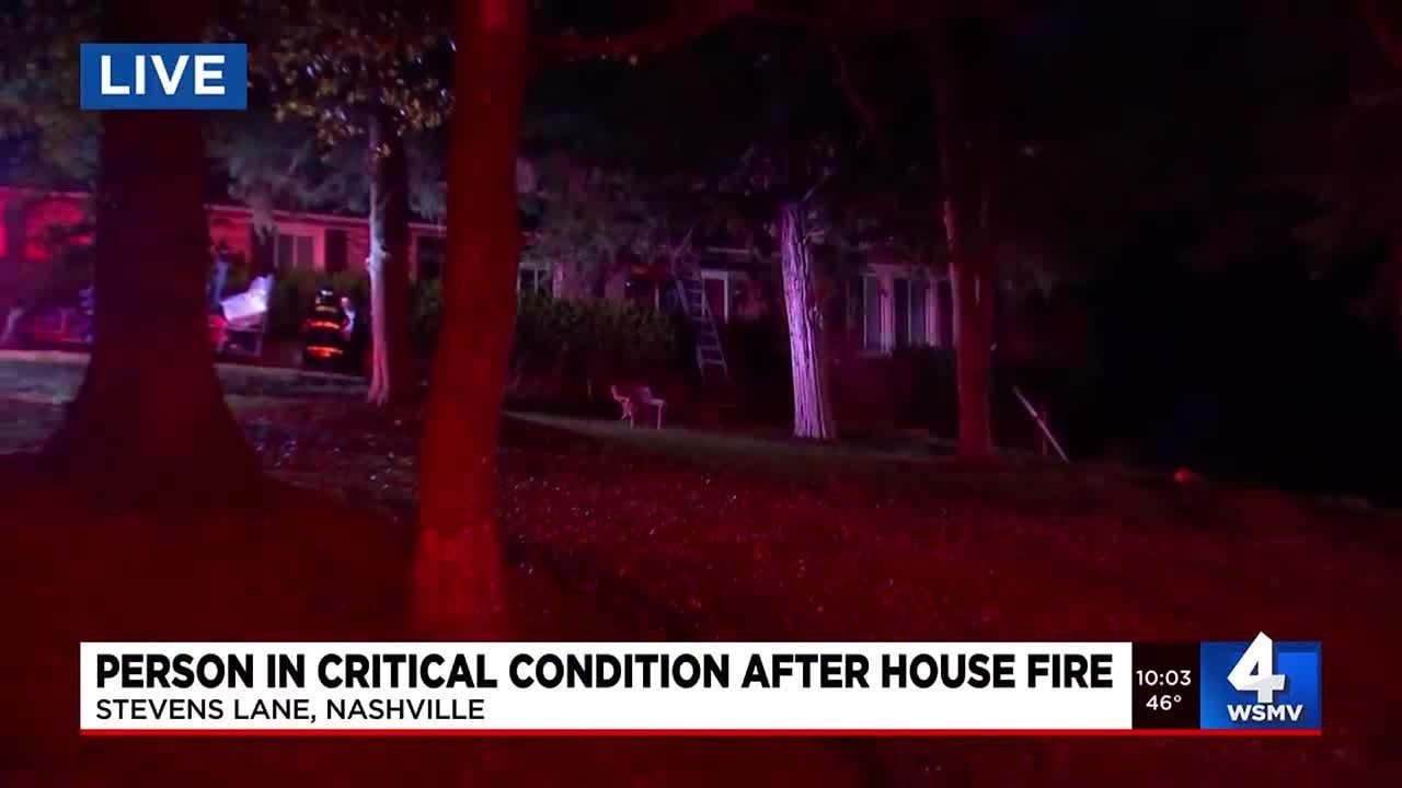 One in critical condition after being rescued from Nashville house fire ...