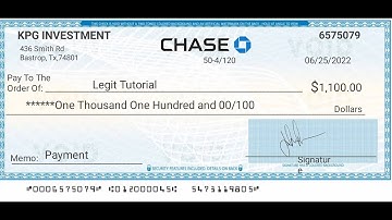 How to make Check with your mobile phone (Short clip)