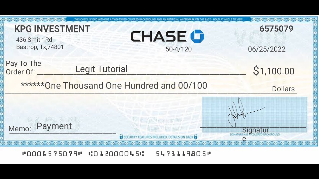 How to make Check with your mobile phone (Short clip)