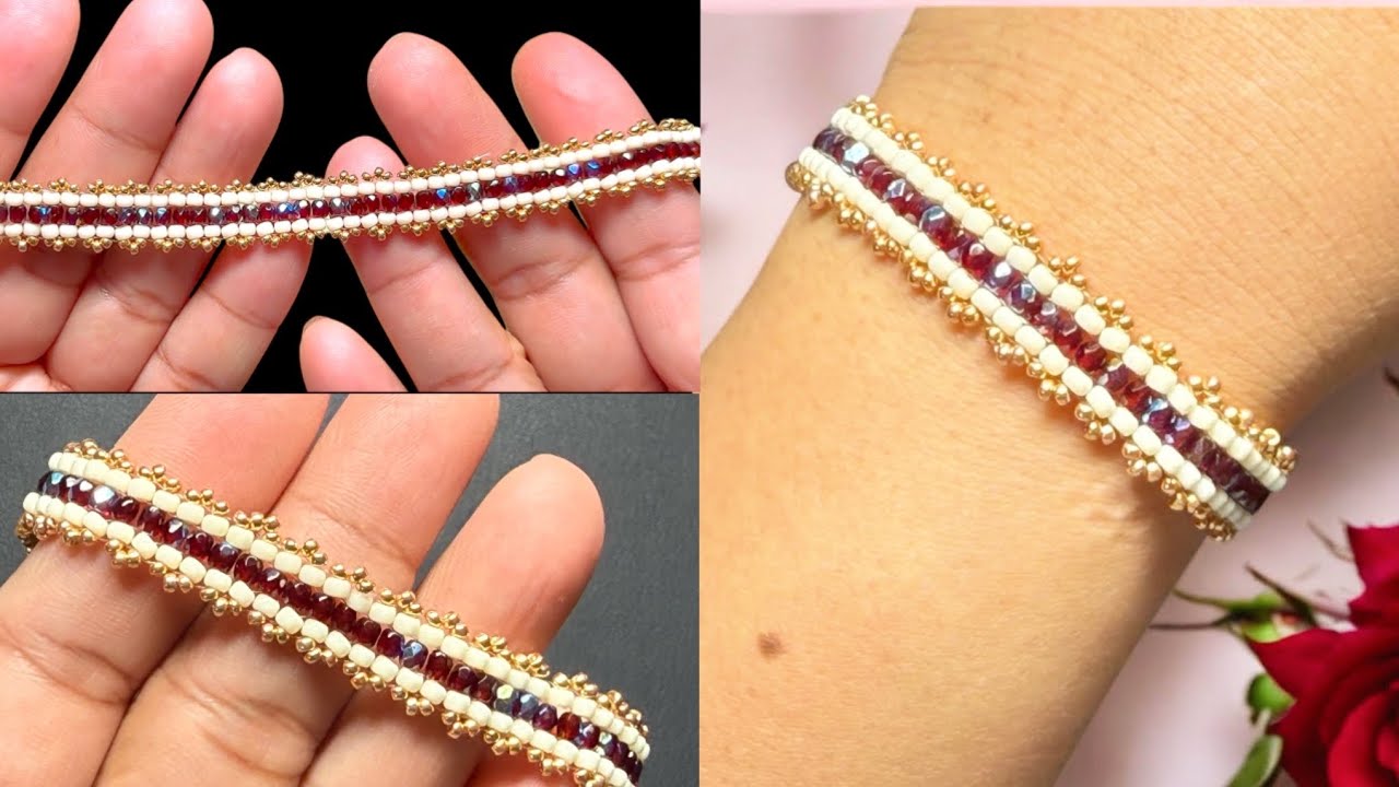 Wow! Very easy Beaded Bracelet Making Tutorial 