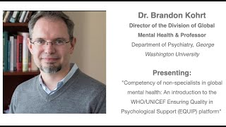 Global Dinner Series with Dr.  Brandon Kohrt