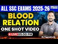 ALL SSC EXAMS 2025-26 | Reasoning Blood Relation One Shot Video | By Yogendra Sir