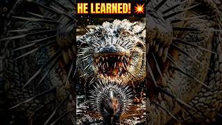 HE LEARNED! Alligator Attacks the Wrong Prey! 😱🐊#usa #viral #viralvideo #shorts #fyp