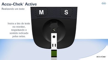 Realizando um teste com seu Accu-Chek Active