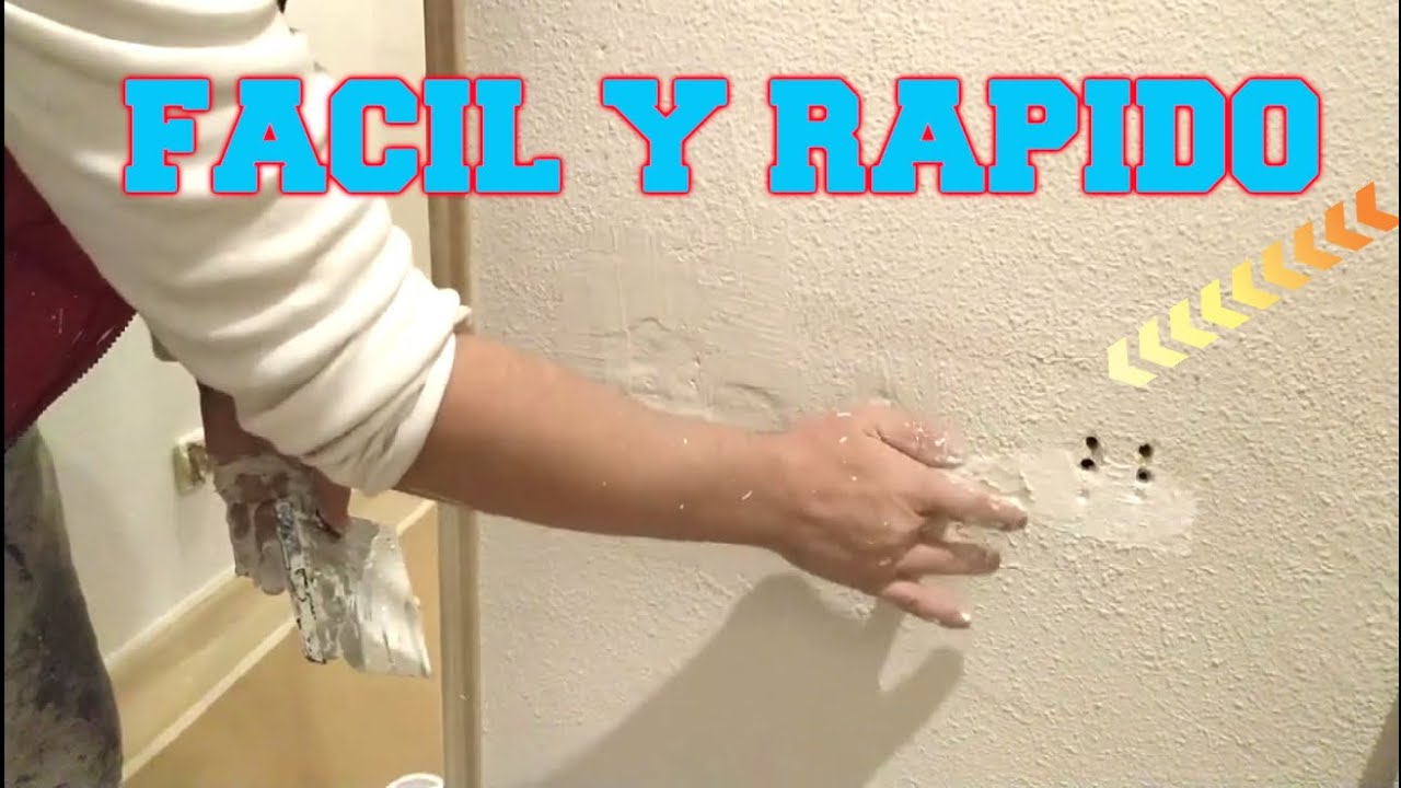 Como REPARAR/tapar AGUJERO en PARED de GOTELE yeso o pladur con