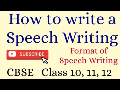 speech writing 10th