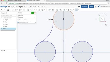 How to use construction lines and the mirror tool in Onshape CAD