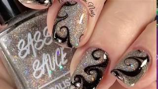 Funky Swirl Watermarble Mani Tutorial/How To