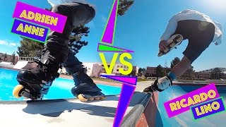 Adrien Anne VS Ricardo Lino with 90'S Aggressive Inline Skates