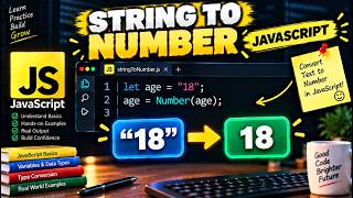 Number() in JavaScript | Convert String to Number | JavaScript for Beginners #8