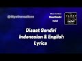 Disaat Sendiri Dadali Indonesian &amp; English Lyrics