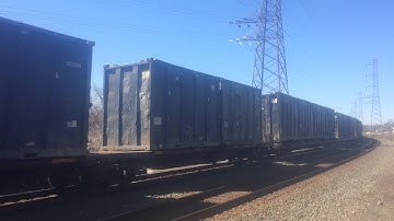 NS 62V Passes Through At Bound Brook, NJ With Friendly Crew 3/31/18