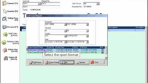 Smart POS Cash Count Report Tutorial