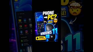 Use Windows 11 on Mobile! 🤯 Turn Your Phone Into a PC | HyperDroid #Shorts
