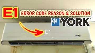 How do you fix E1 error on York Air Conditioner? | How to fix E1 error on Air Conditioner | York AC