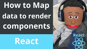 How to use map in react. How to use map to render components.  Use map to loop through data.