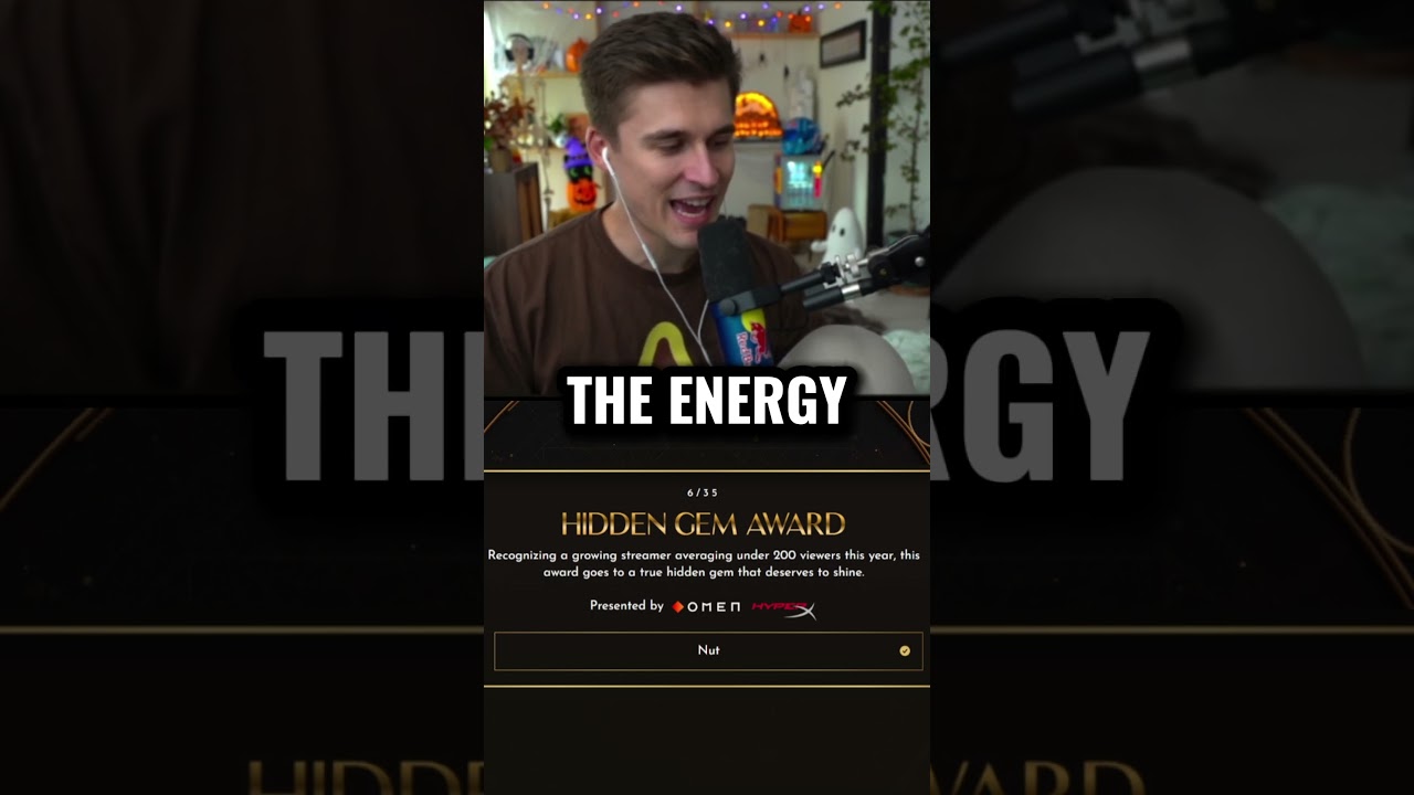 Ludwig says he is going Nut all day for Hidden Gem Award