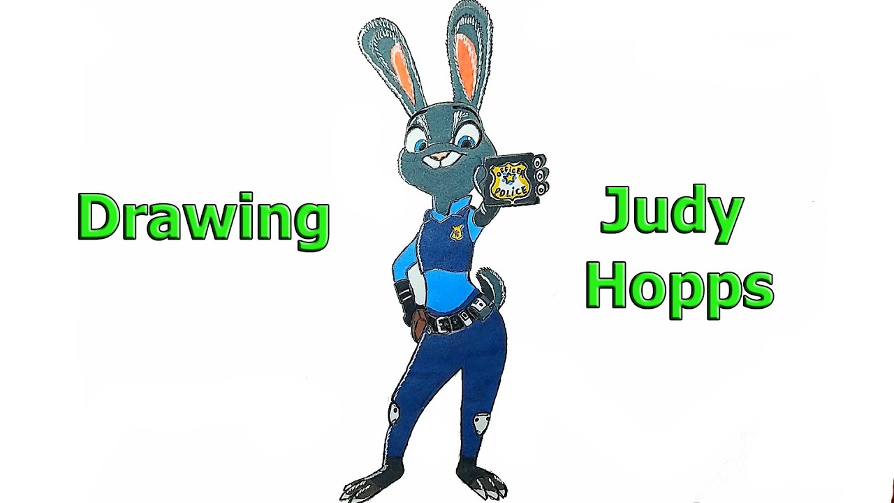 How to draw Judy Hopps Zootopia 💛 Judy Hopps drawing easy step by step