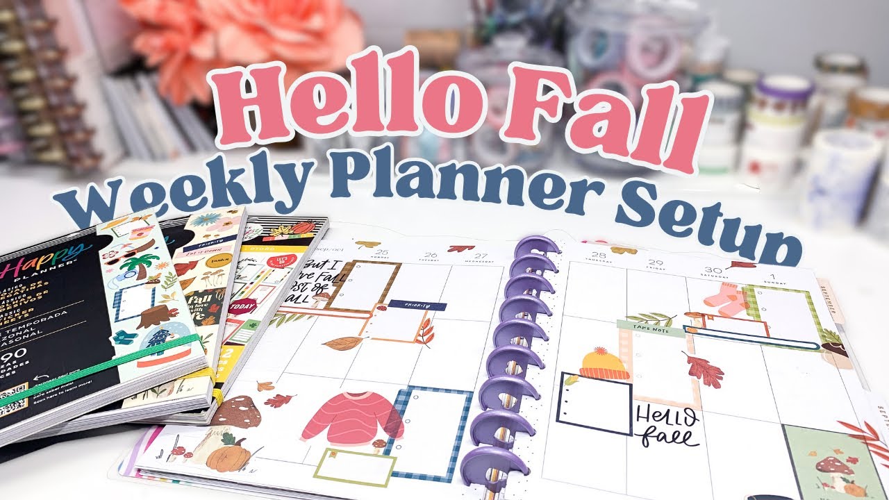 Fall Plan With Me - New Autumn Stickers [Classic Happy Planner]
