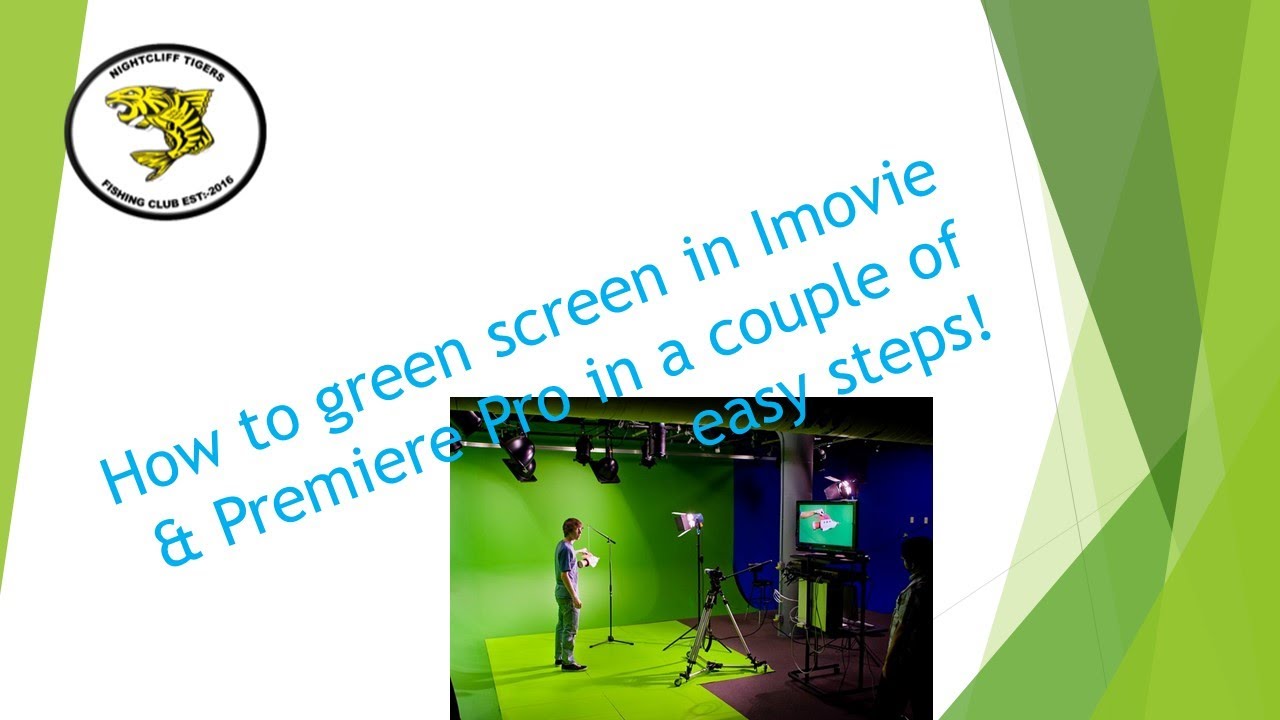 How To use a Green Screen in Imovie & Adobe Premiere in a couple of ...