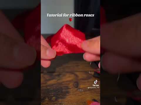 Tutorial for ribbon roses