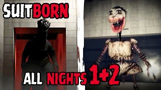 SuitBorn Night 1+2 - Full Game Walkthrough & Ending - Roblox