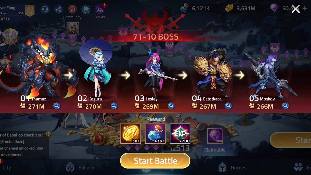 Push Boss campaign 71-10 Mobile legends adventure II QodriZ1