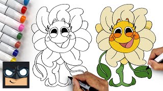 poppy playtime how to draw daisy easy tutorial