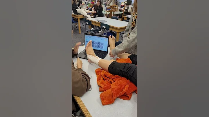 first attempts at taping ankles