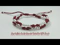 How to Make Double Bracelet Spiral Knot With Beads | Macrame Bracelet Tutorial