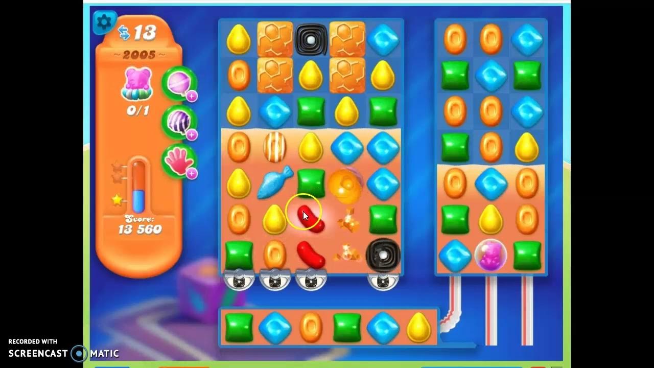 Candy Crush Soda Saga Level 2005 No Boosters - YouTube Candy Crush Soda Saga Level 2005 No Boosters - Youtube