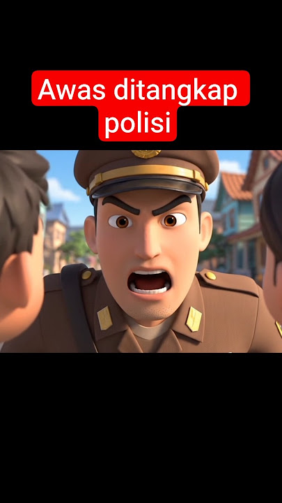 Polisi nangkap anak anak nakal#animasi #shorts #ai#kartun
