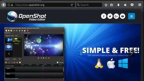 OPENSHOT VIDEO EDITOR! FOR WINDOWS, MAC, LINUX!