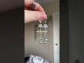 glass jellyfish earrings in color pale blue ☆