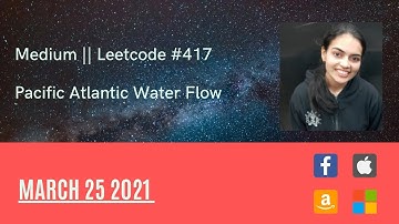 #Leetcode #417. Pacific Atlantic Water Flow