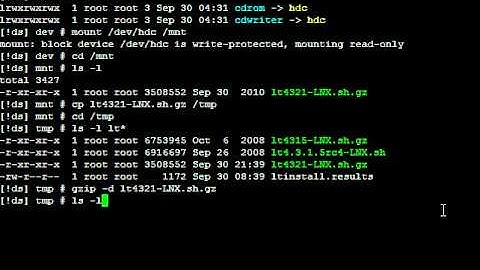 Installing LONE-TAR from a CD drive
