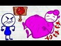 Pencilmate and Pencilmiss Find LOTS of Apples! | Animated Cartoons Characters | Animated Short Films