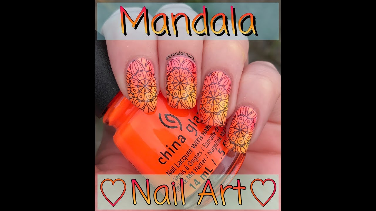 ❀ Neon Mandala Nail Art Tutorial ❀ | Brenda's Nails