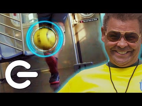 Augmented Reality Soccer: DribbleUp - The Gadget Show