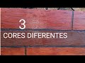 como fazer efeito Madeira com 3 cores diferentes