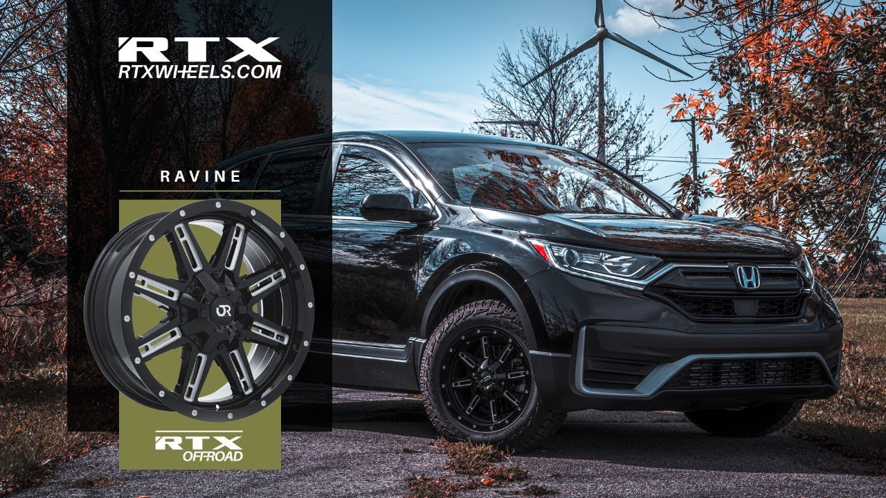 HONDA CR-V ON RTX WHEELS - RAVINE BLACK MILLED - YouTube