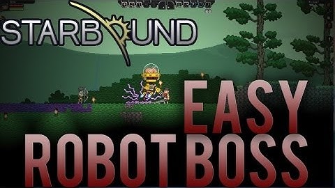 Starbound Inactive Robot Pillar Technique Easiest Way to Kill 2nd Boss