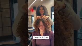 Curly cut &amp; color! #curlcut #healthycurls #cowboycopper #curlyhair